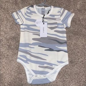 Z supply baby white camo onesie